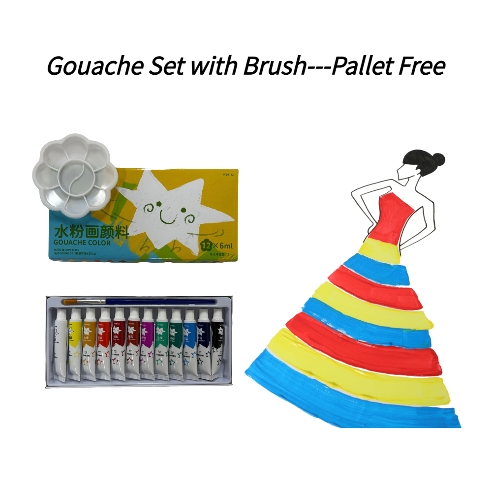 Gouache-Farben-Set, 6 ml, 12 F – Gouache Paint Set Bewertung und Preis