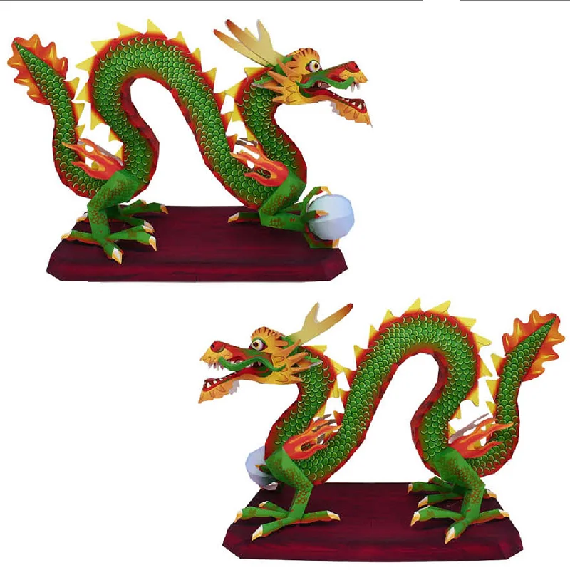 Chinesischer Drache Loong, han – Art Craft Cardboard Bewertung und Preis